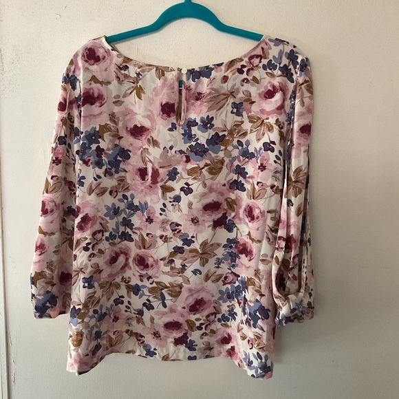 🌸 Lauren Conrad LC Floral Print Blouse – Size XL - Picture 2 of 7